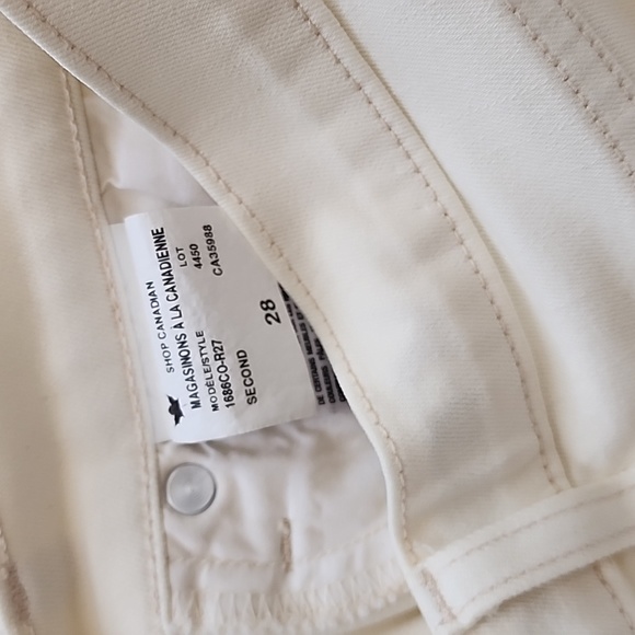 Second Yoga Jeans, Pivione off white color, Classic rise, Rachel Skinny, size 28 - Picture 5 of 5